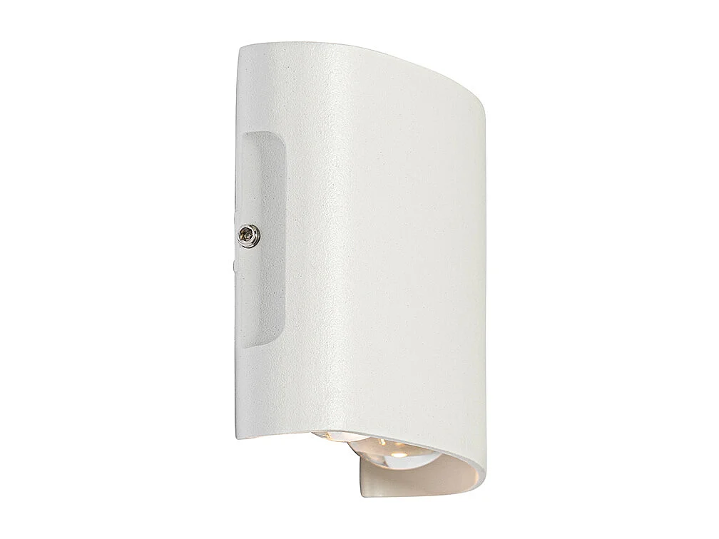 Applique murale d'extérieur blanche avec LED 4 lumières IP54 - Silly