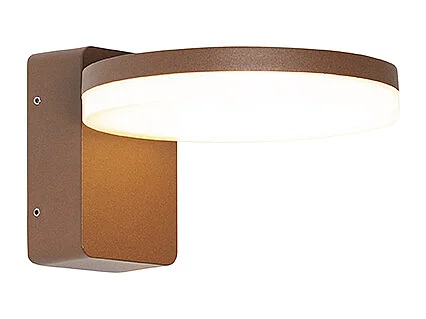 Applique d'extérieur moderne brun rouille avec LED IP54 - Esmee