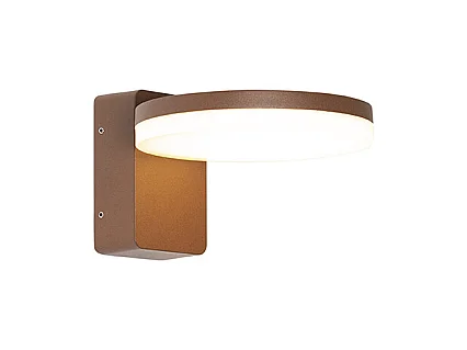 Applique d'extérieur moderne brun rouille avec LED IP54 - Esmee