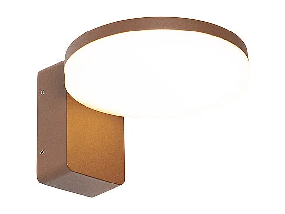 Applique murale d'extérieur moderne brun rouille avec LED IP54 - Esmee