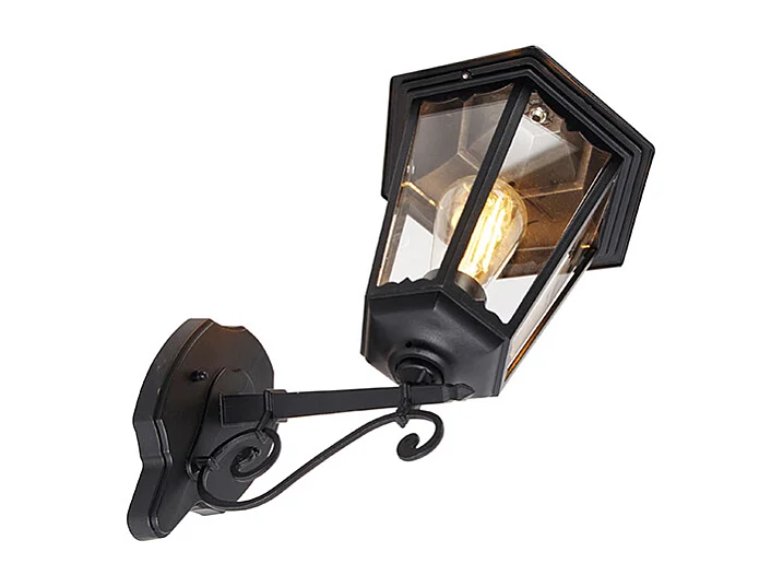Applique d'extérieur classique noire IP44 - Havana Up