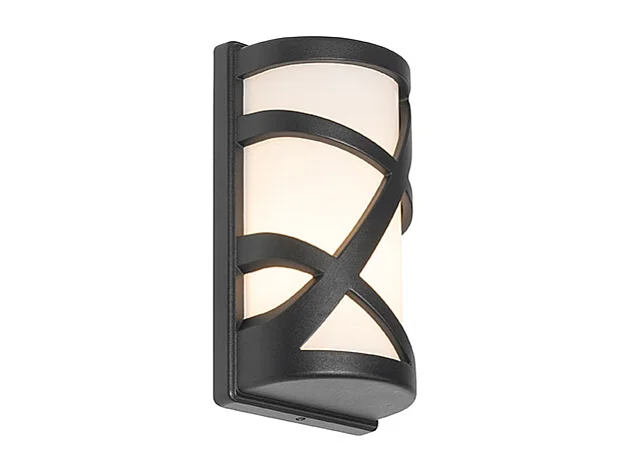 Applique murale extérieure moderne noire IP44 - Suzie