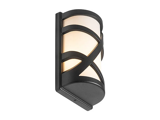 Applique murale extérieure moderne noire IP44 - Suzie