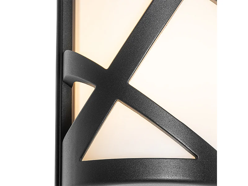 Applique murale extérieure moderne noire IP44 - Suzie