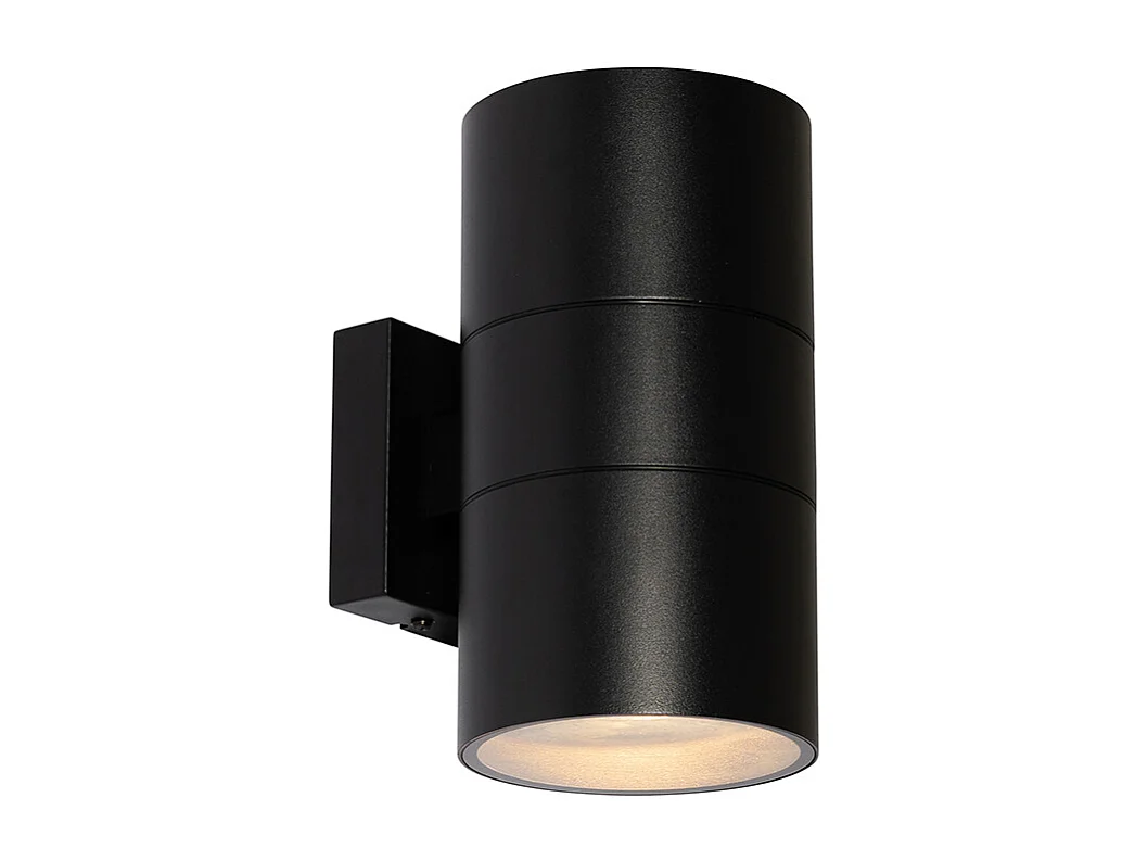 Applique murale extérieure moderne noire 2 lumières AR111 IP44 - Duo