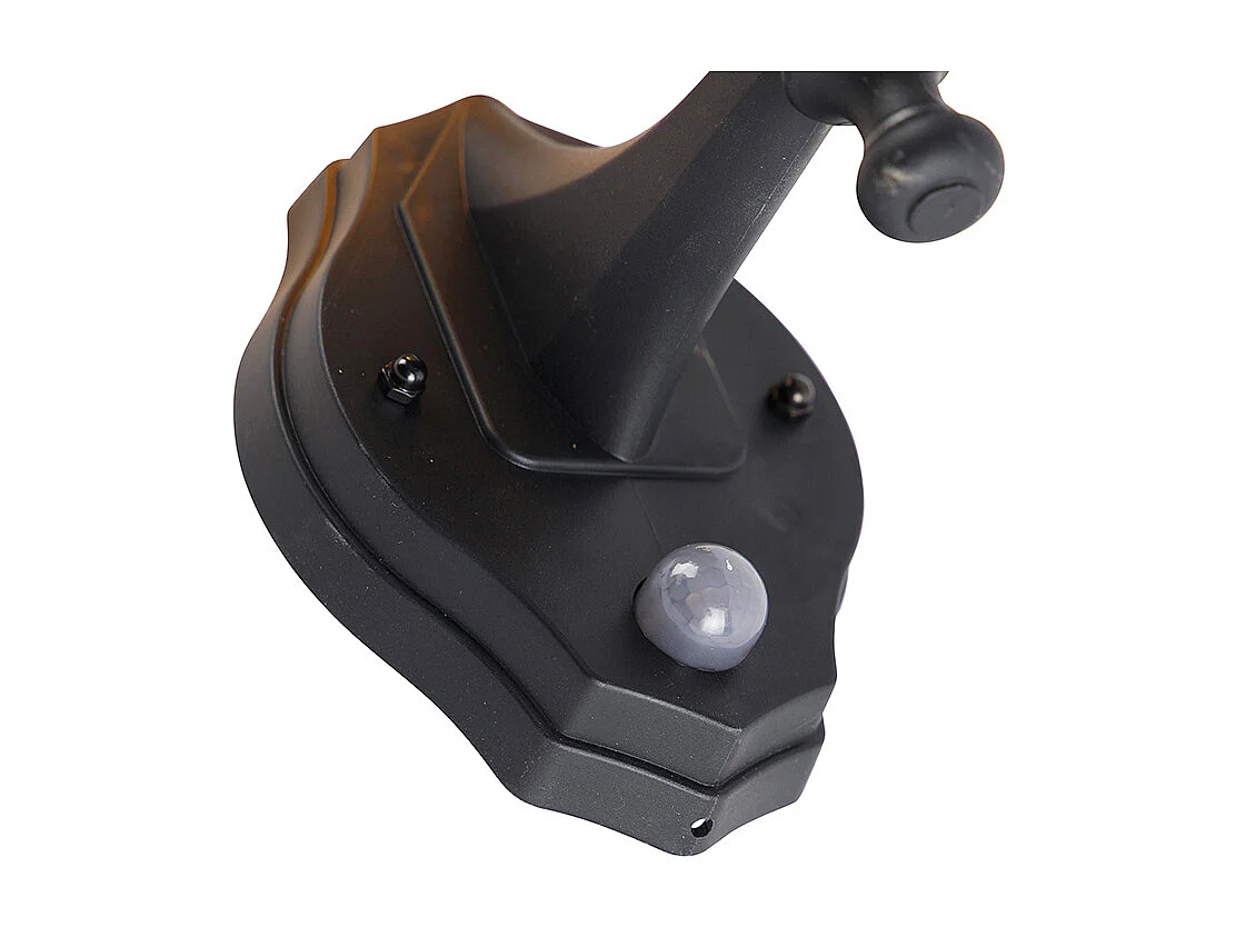 Applique d'extérieur classique noire avec détecteur de mouvement - New Haven