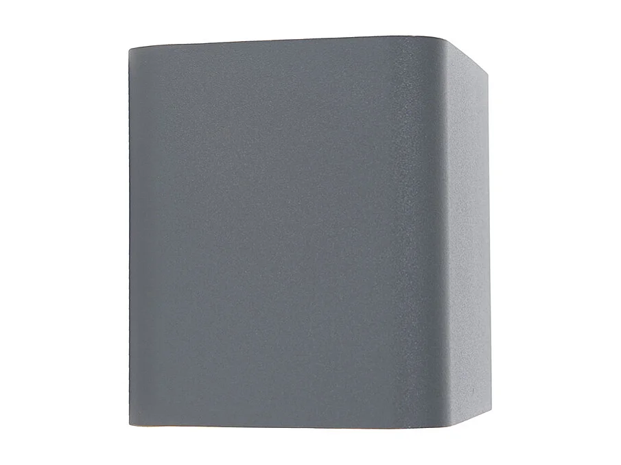 Applique moderne gris foncé avec LED IP54 carré - Evi
