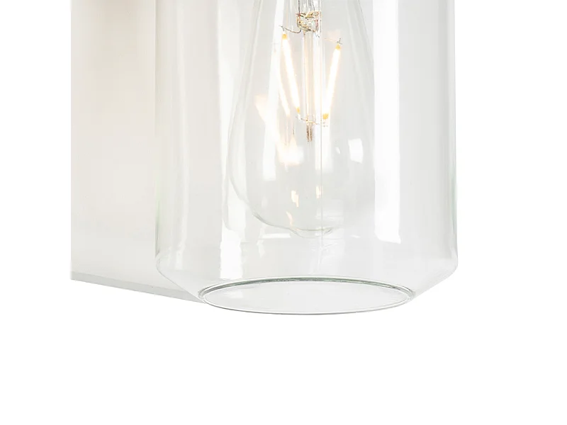 Applique murale moderne blanche IP54 - Marshall