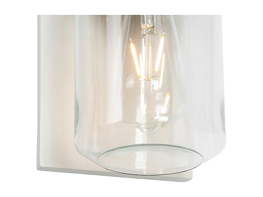 Applique murale moderne blanche IP54 - Marshall