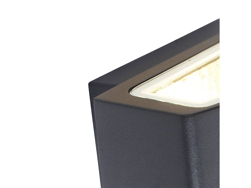 Applique d'extérieur moderne graphite 14,3 cm IP44 - Latina