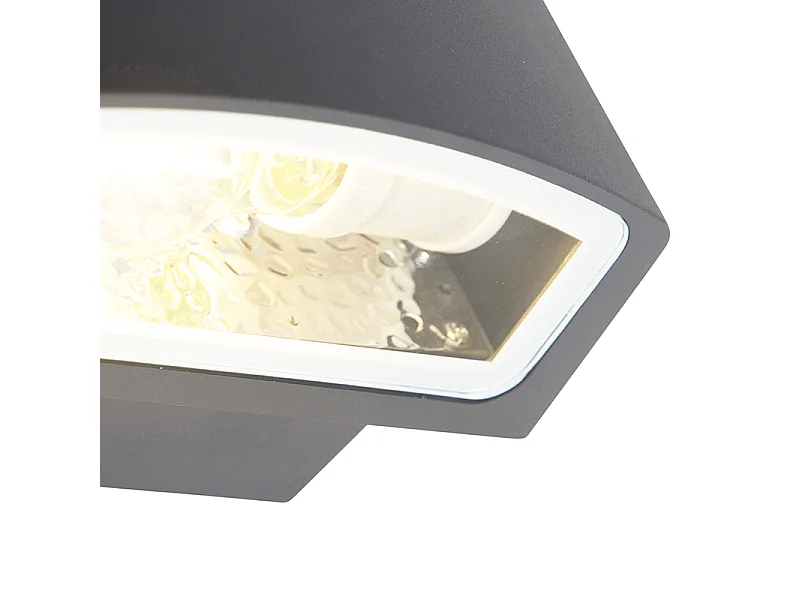 Applique d'extérieur moderne graphite 14,3 cm IP44 - Latina