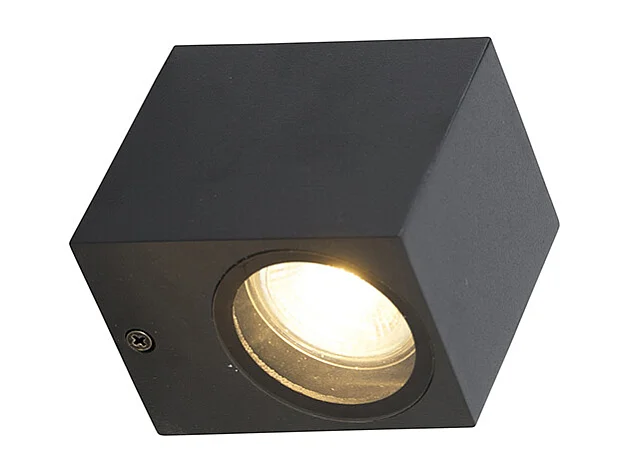 Applique murale moderne noire IP44 - Baleno