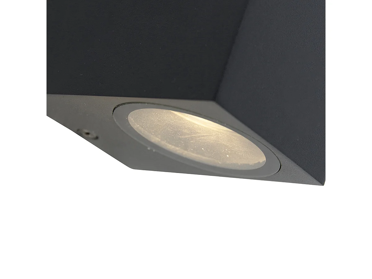 Applique murale moderne noire IP44 - Baleno