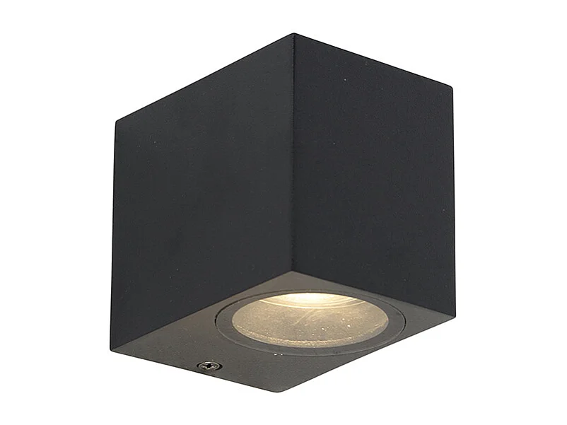 Applique murale moderne noire IP44 - Baleno