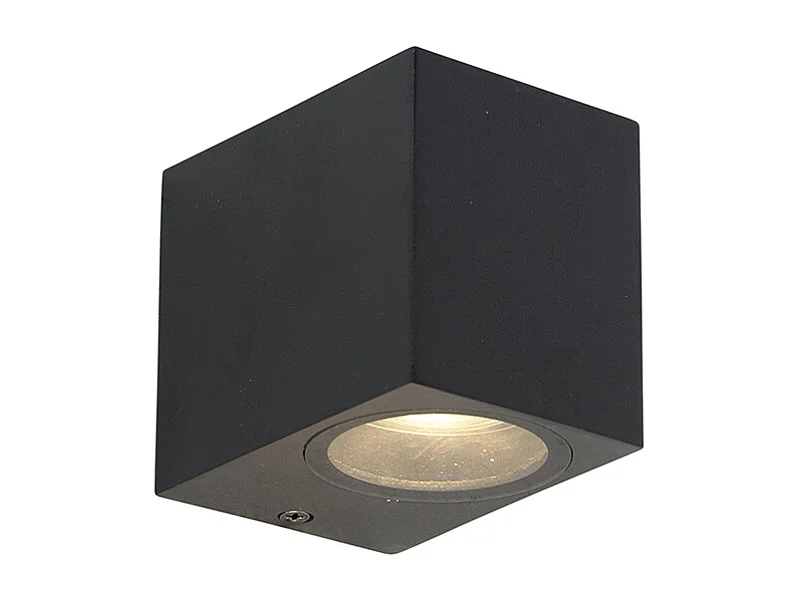 Applique murale moderne noire IP44 - Baleno