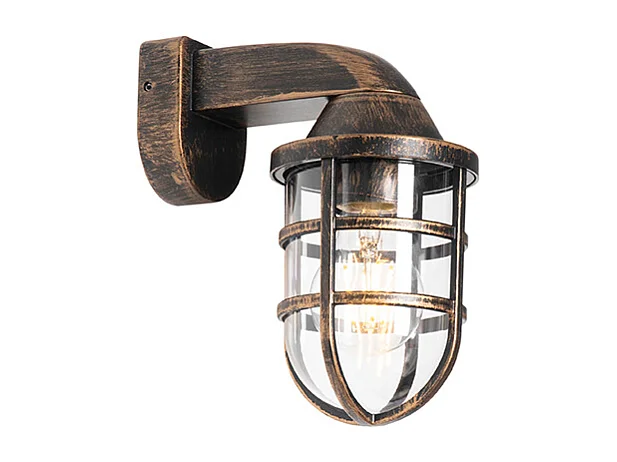 Applique d'extérieur vintage laiton IP54 - Joeri