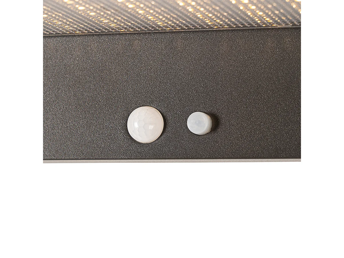 Applique d'extérieur gris foncé avec LED et solaire - Sunnie