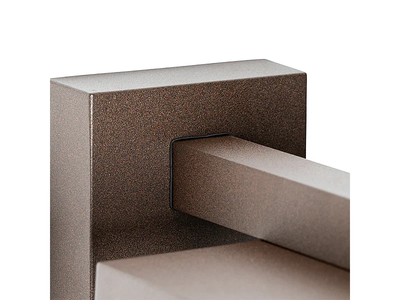 Lanterne murale d'extérieur brun rouille avec détecteur de mouvement IP44 - Charlois