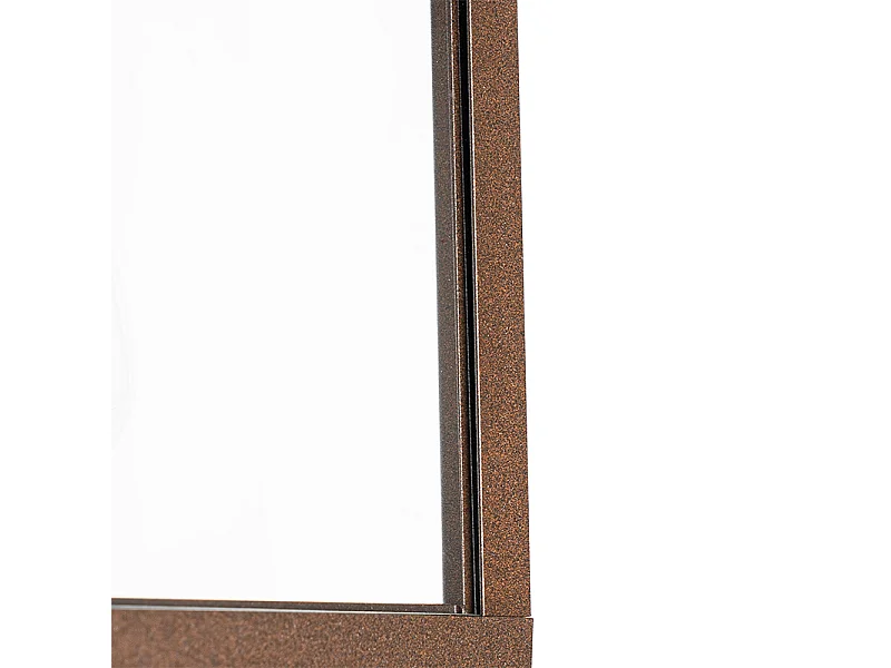 Lanterne murale d'extérieur brun rouille avec détecteur de mouvement IP44 - Charlois