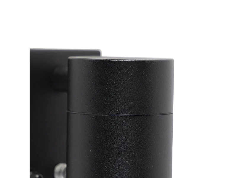 Applique murale d'extérieur moderne noire IP44 avec capteur crépusculaire - Solo