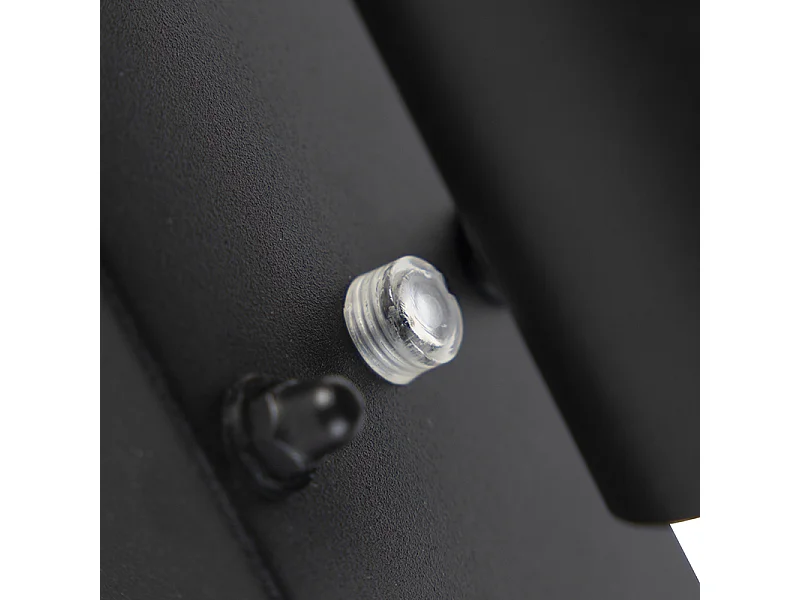 Applique murale d'extérieur moderne noire IP44 avec capteur crépusculaire - Solo