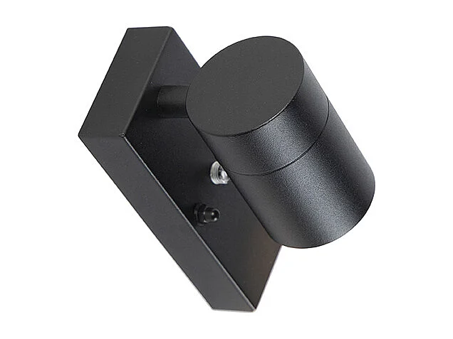 Applique murale d'extérieur moderne noire IP44 avec capteur crépusculaire - Solo