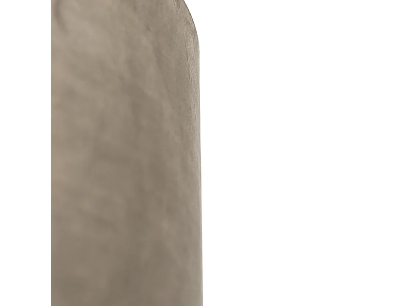Abat-jour velours taupe 25/25/25 avec intérieur doré