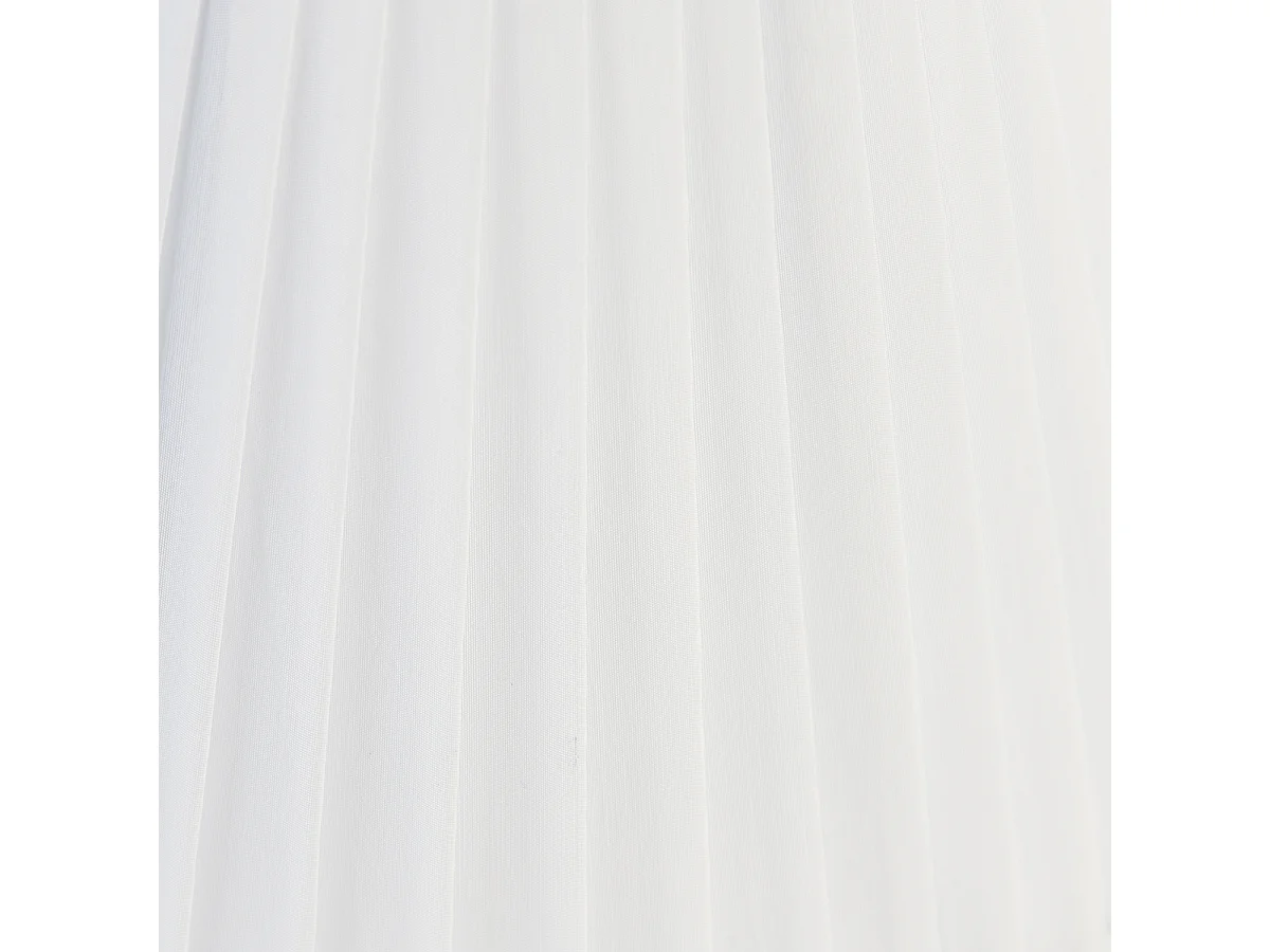 Abat-jour plissé blanc 35/20 cm