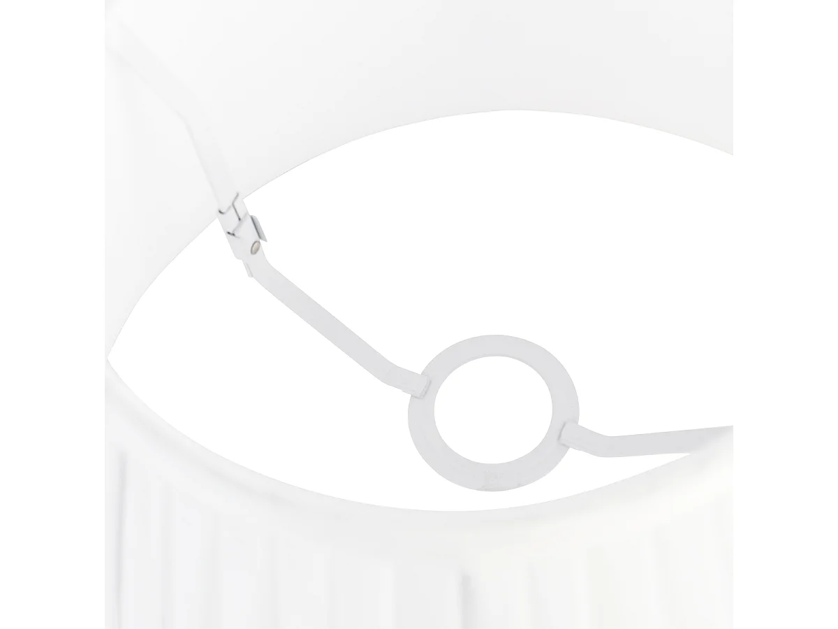 Abat-jour plissé blanc 35/20 cm
