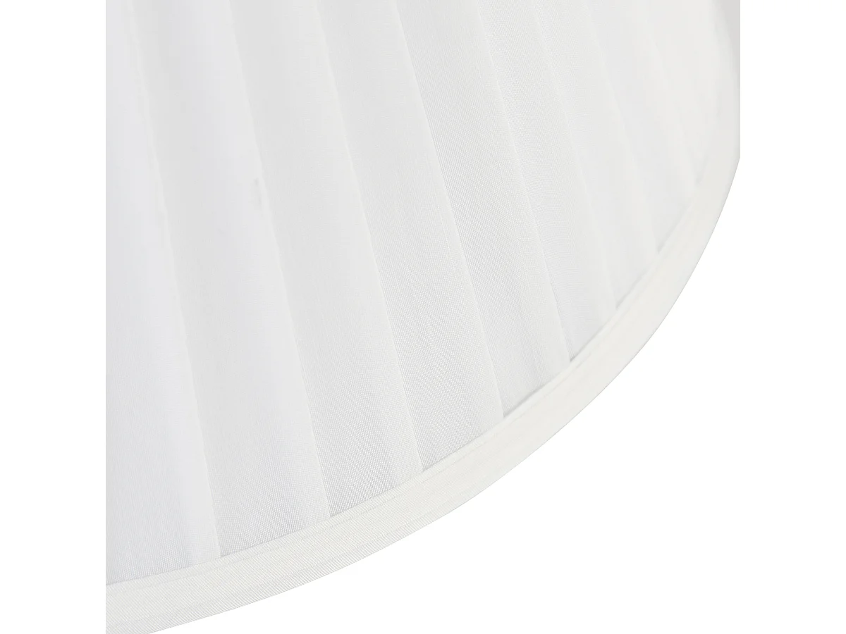 Abat-jour plissé blanc 35/20 cm