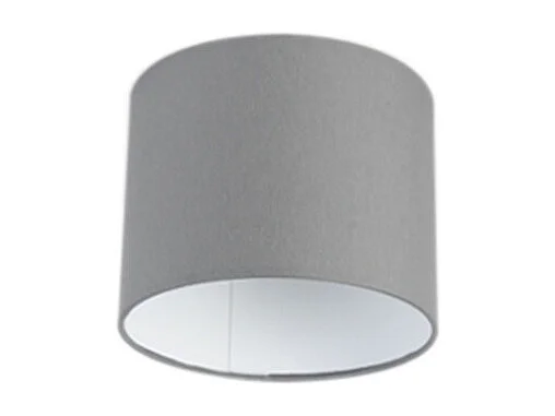 Abat-jour gris 18/18/14 avec intérieur blanc