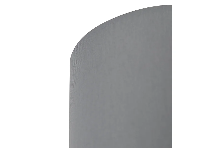 Abat-jour gris 18/18/14 avec intérieur blanc