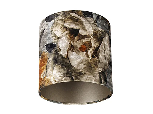 Abat-jour en velours design floral 20/20/20