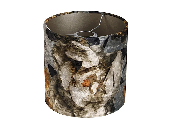 Abat-jour en velours design floral 20/20/20