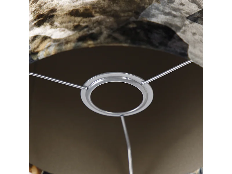 Abat-jour en velours design floral 20/20/20