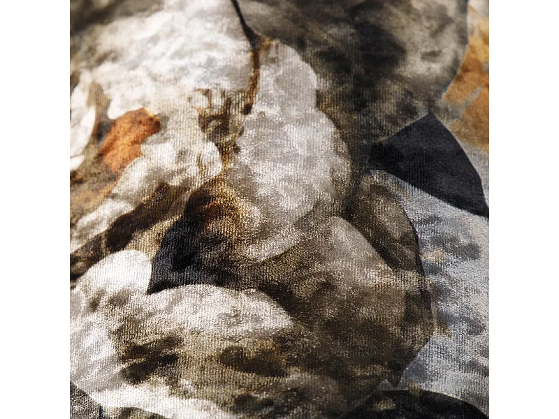 Abat-jour en velours design floral 20/20/20