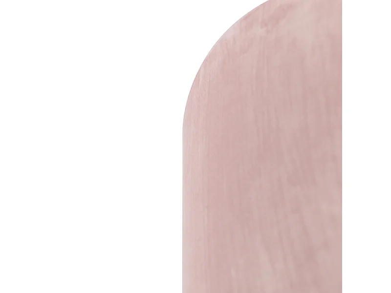 Abat-jour en velours rose 35/35/20 avec intérieur doré