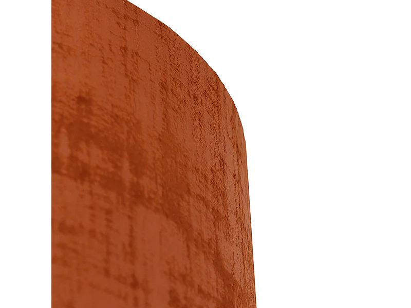 Abat-jour cylindrique en velours rouge 40/40/40