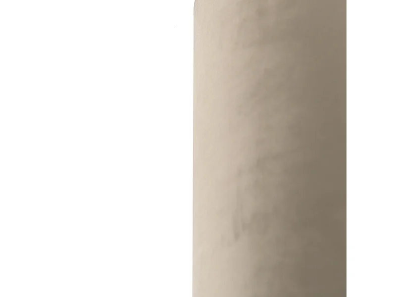 Abat-jour velours taupe 40/40/40 avec intérieur doré