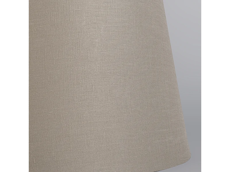 Abat-jour en lin taupe 35/30/18