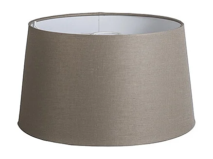 Abat-jour en lin taupe 35/30/18