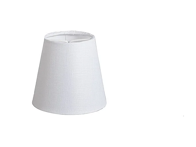 Abat-jour en lin blanc 12 cm ROND