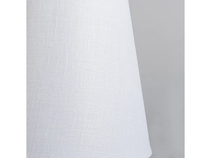 Abat-jour en lin blanc 12 cm ROND