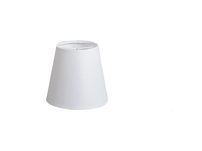 Abat-jour en lin blanc 12 cm ROND