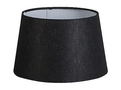 Abat-jour en lin noir 25/16