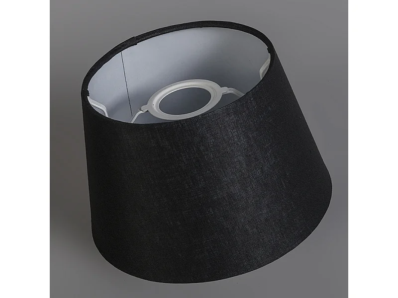 Abat-jour en lin noir 25/16