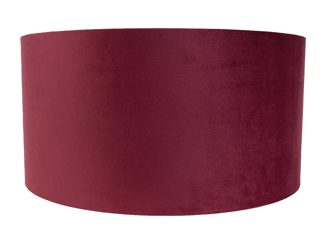 Abat-jour en velours rouge 50/50/25 avec intérieur doré