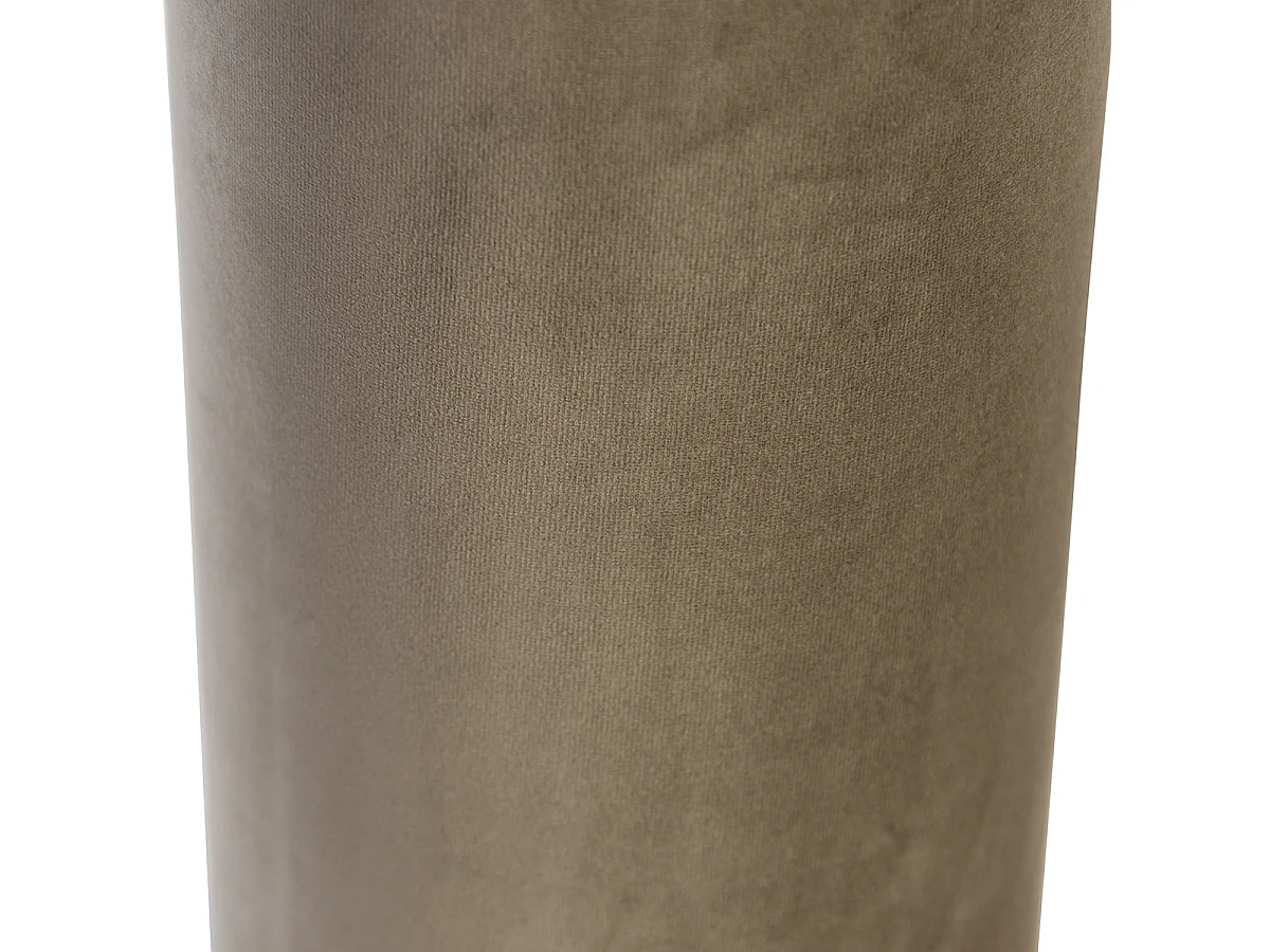 Abat-jour en velours taupe avec intérieur doré 15/15/25