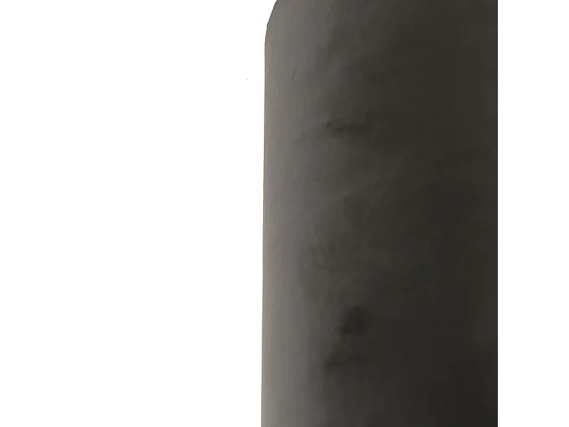 Abat-jour en velours noir 40/40/40 avec intérieur doré