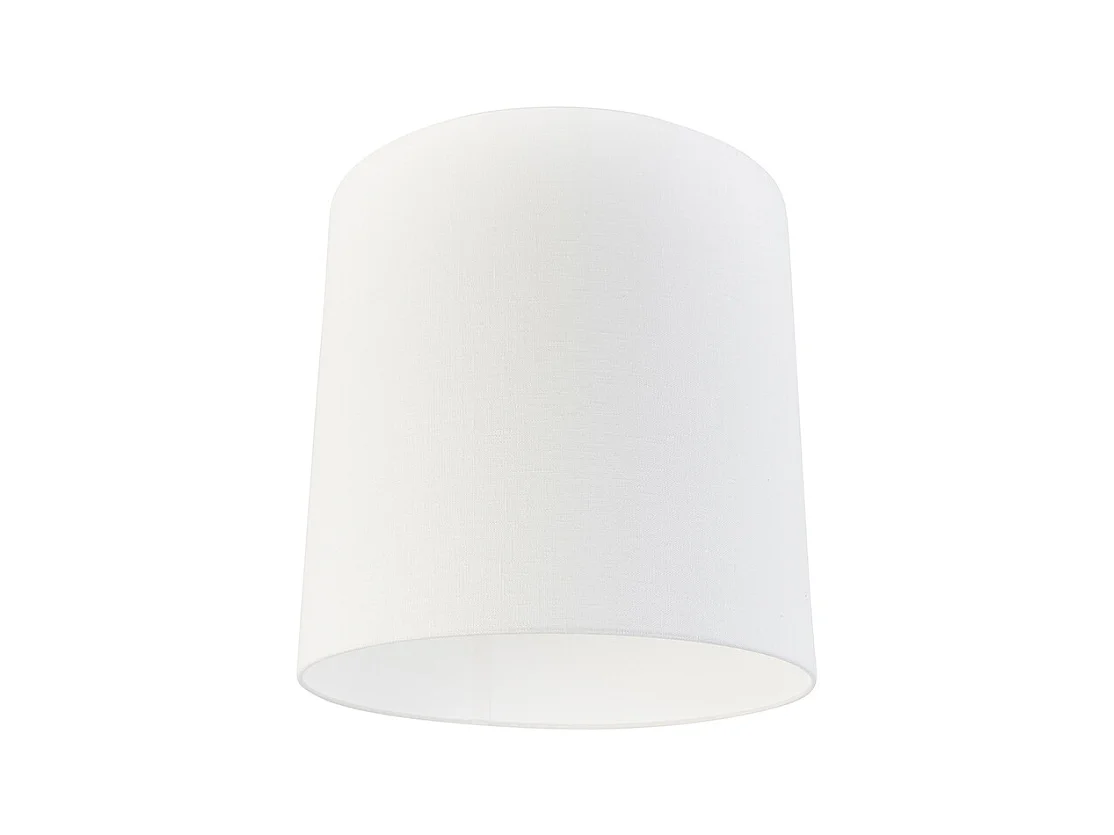 Abat-jour Cylindre Blanc en Tissu 40/40/40